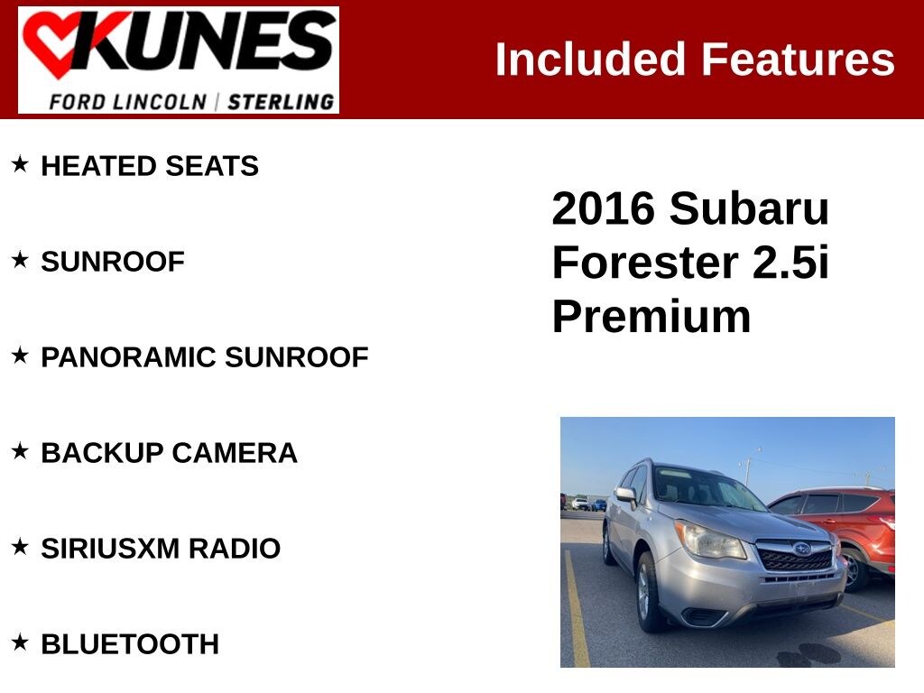 Used 2016 Subaru Forester 2.5i Premium SUV