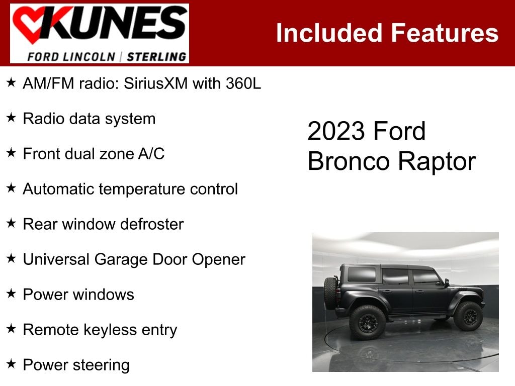 Used 2023 Ford Bronco Raptor SUV