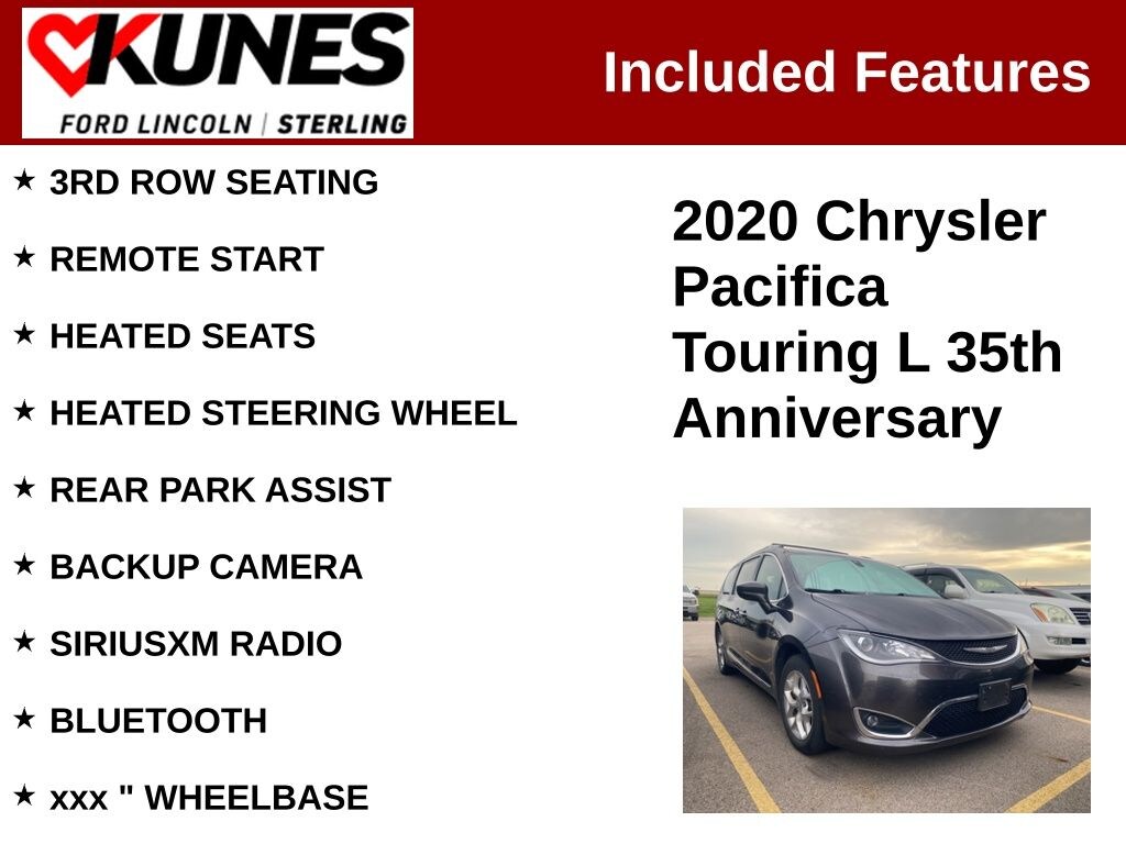 Used 2020 Chrysler Pacifica Touring L Van Passenger Van