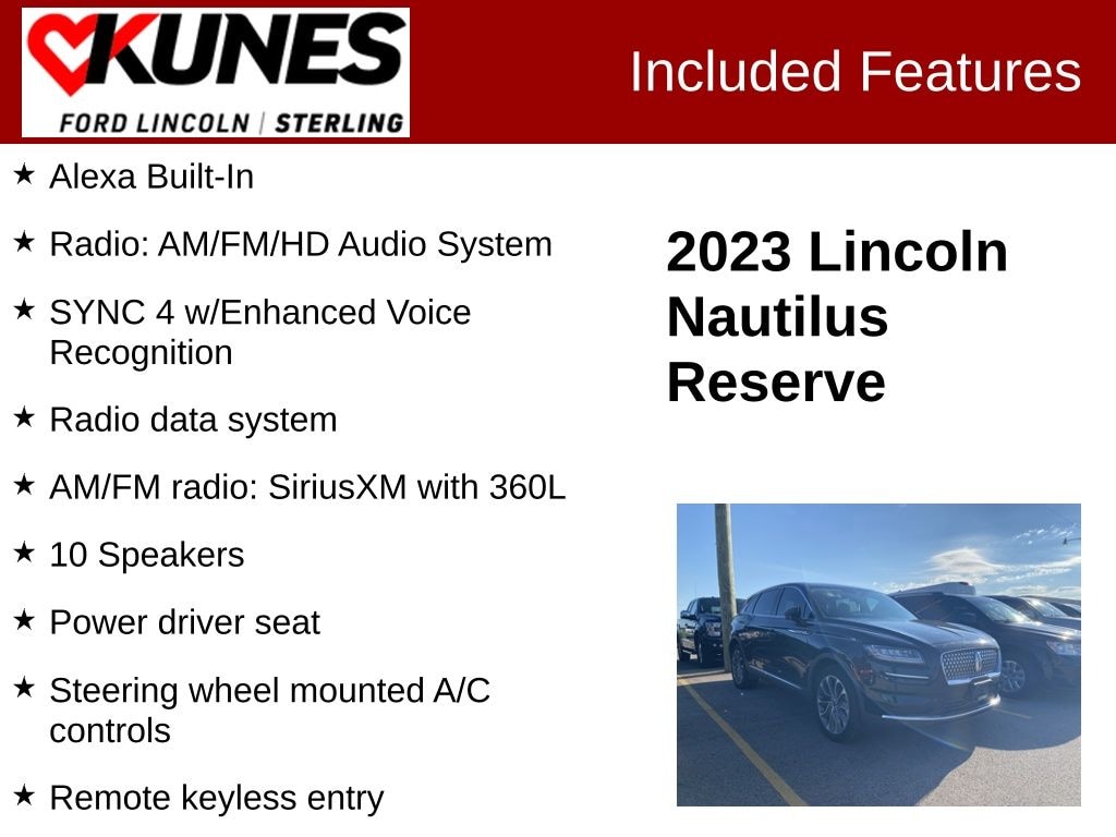 Used 2023 Lincoln Nautilus Reserve SUV