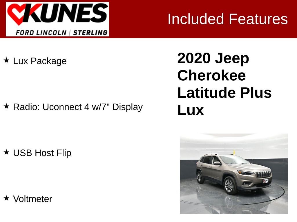 Used 2020 Jeep Cherokee Latitude Plus SUV