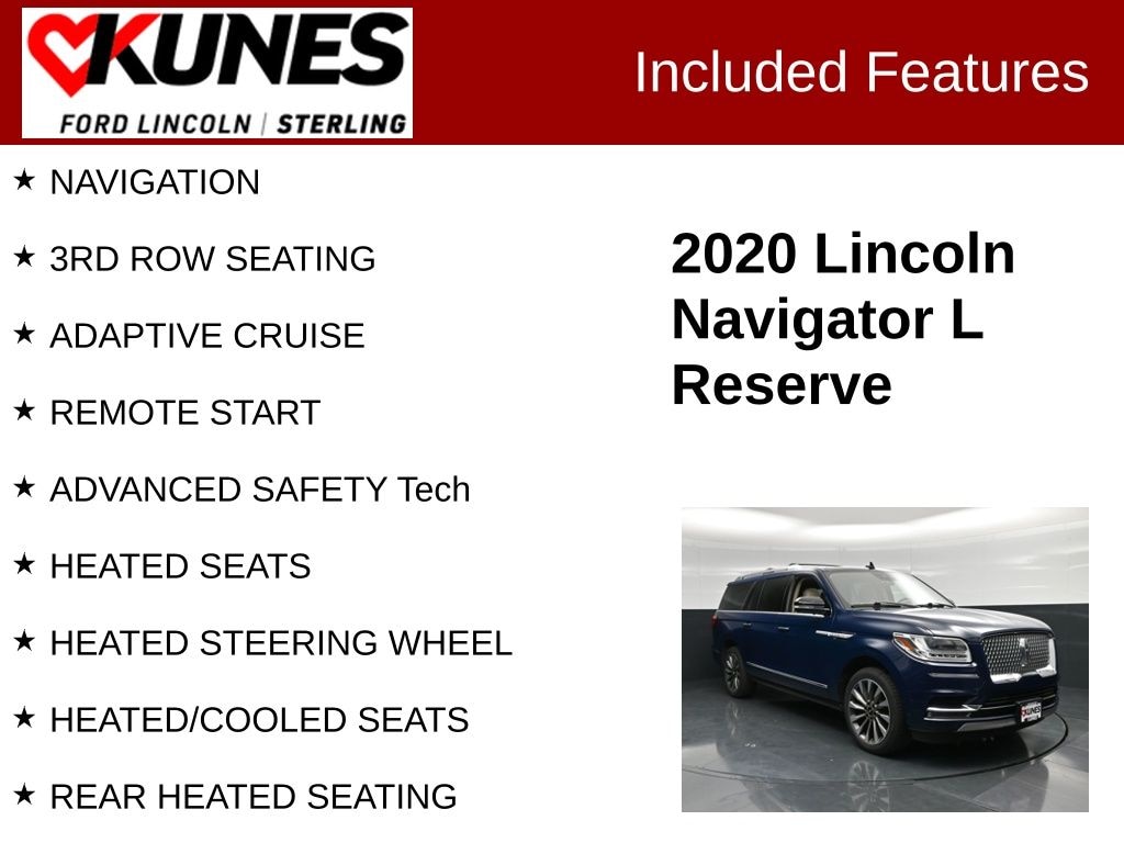 Certified 2020 Lincoln Navigator L Reserve SUV