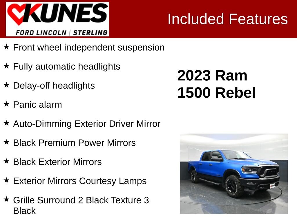 Used 2023 Ram 1500 Rebel Truck Crew Cab