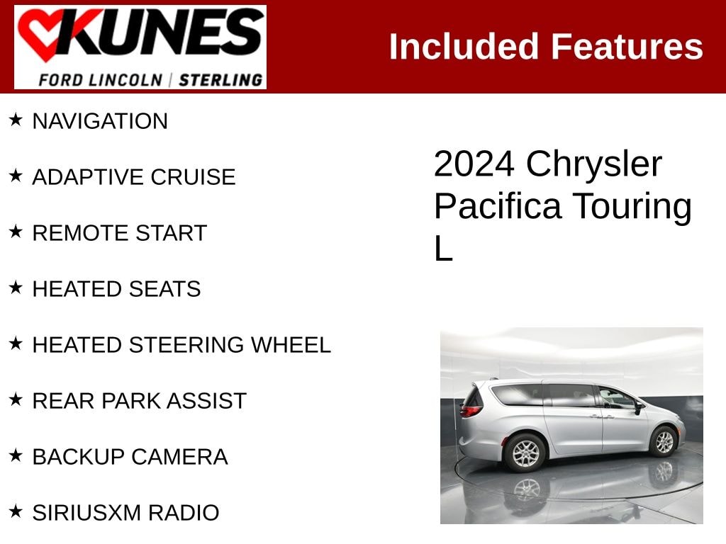 Certified 2024 Chrysler Pacifica Touring L Van Passenger Van