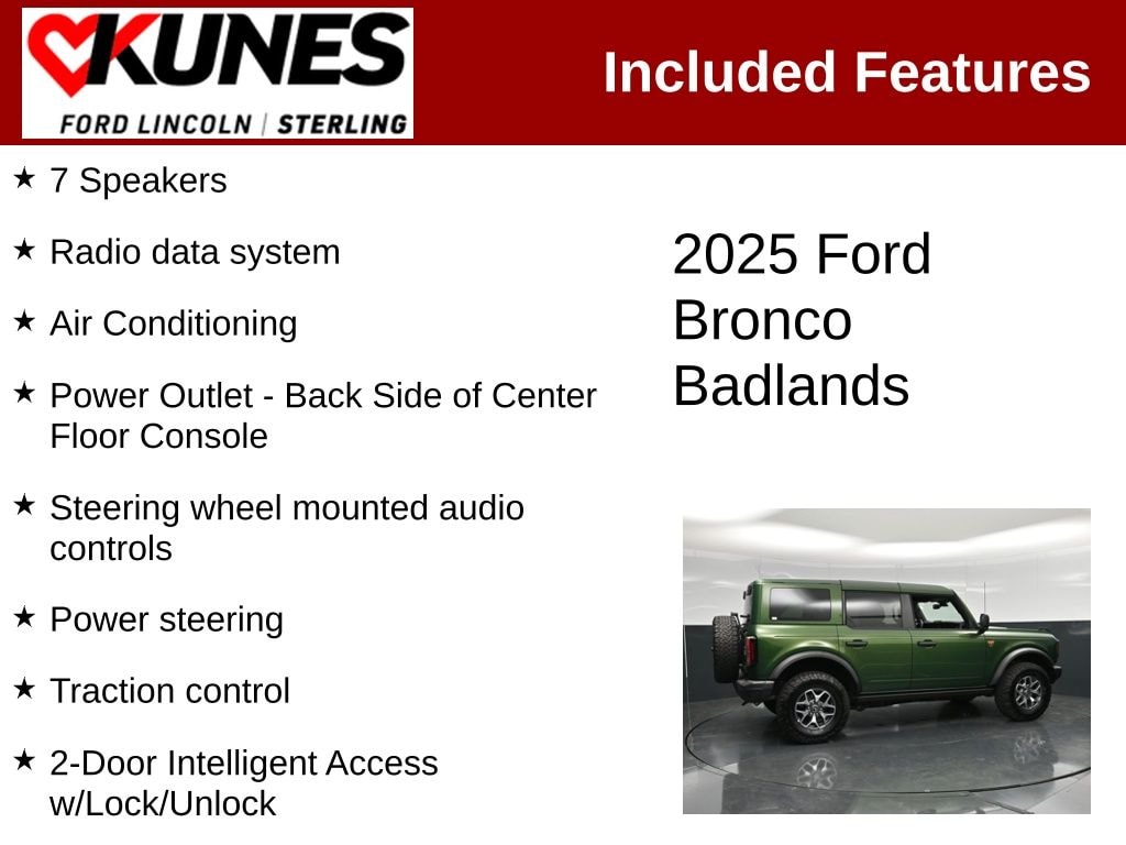 Certified 2025 Ford Bronco Badlands SUV