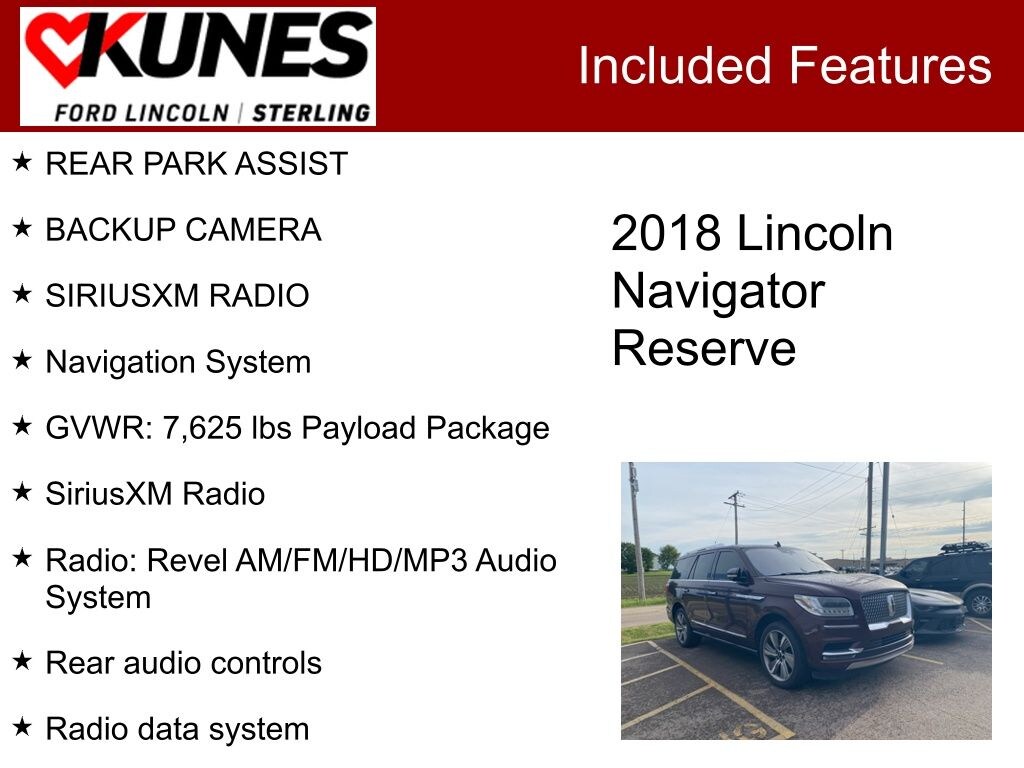 Certified 2018 Lincoln Navigator Reserve SUV