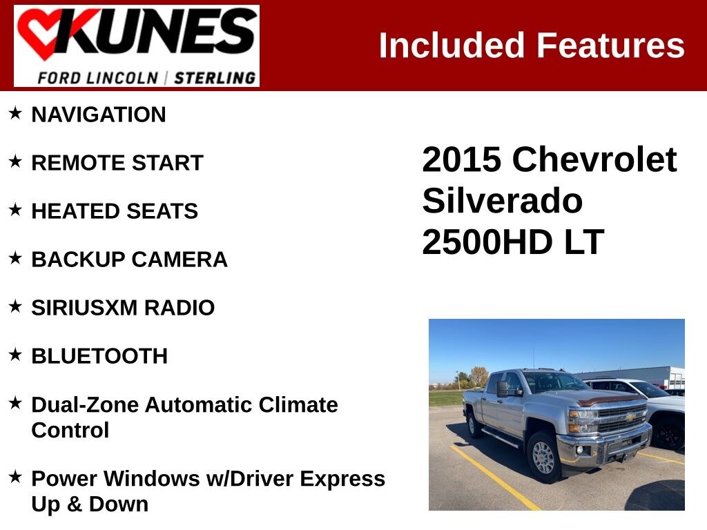 Used 2015 Chevrolet Silverado 2500HD LT Truck Crew Cab