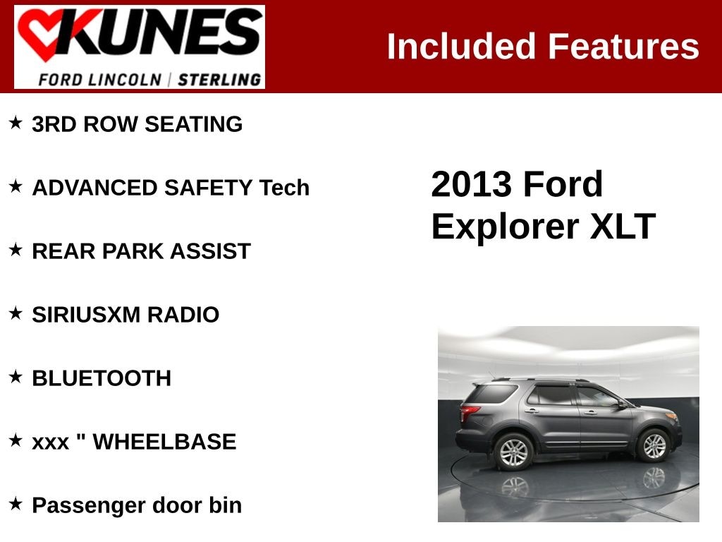 Used 2013 Ford Explorer XLT SUV