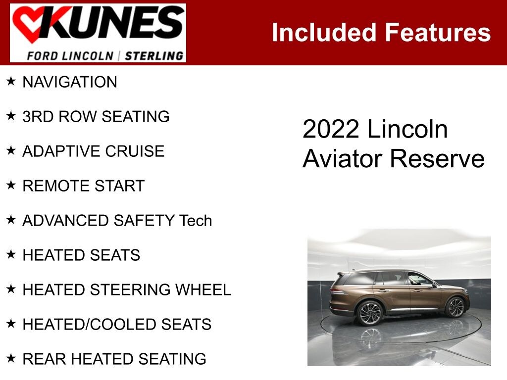 Used 2022 Lincoln Aviator Reserve SUV