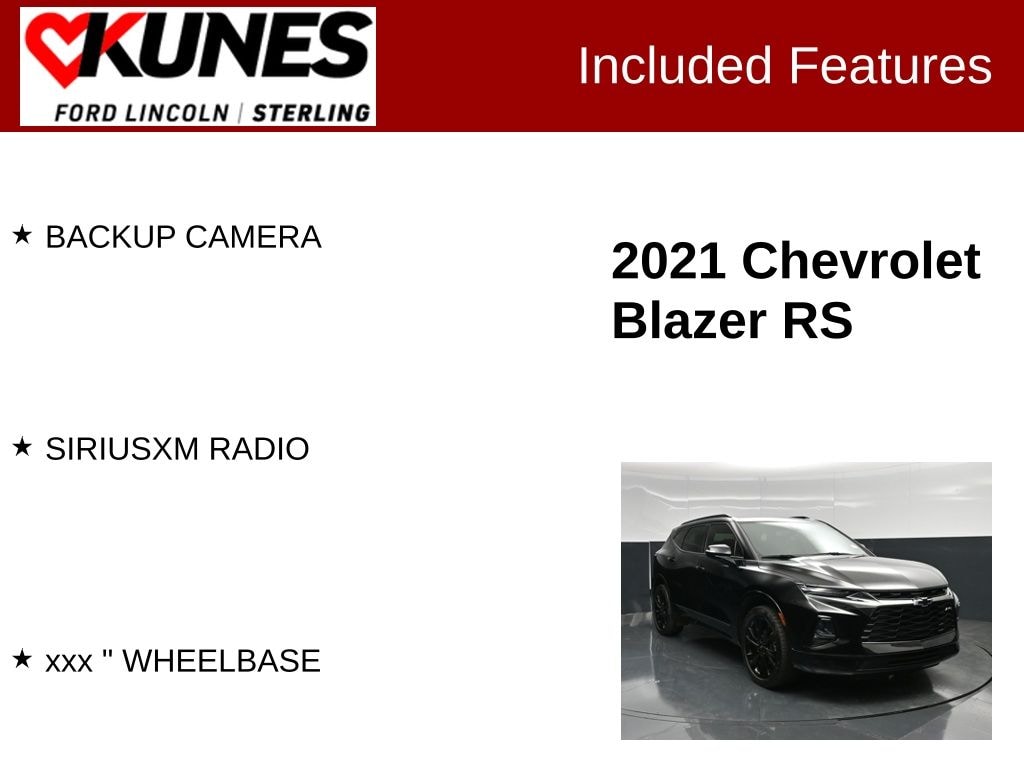 Used 2021 Chevrolet Blazer RS SUV