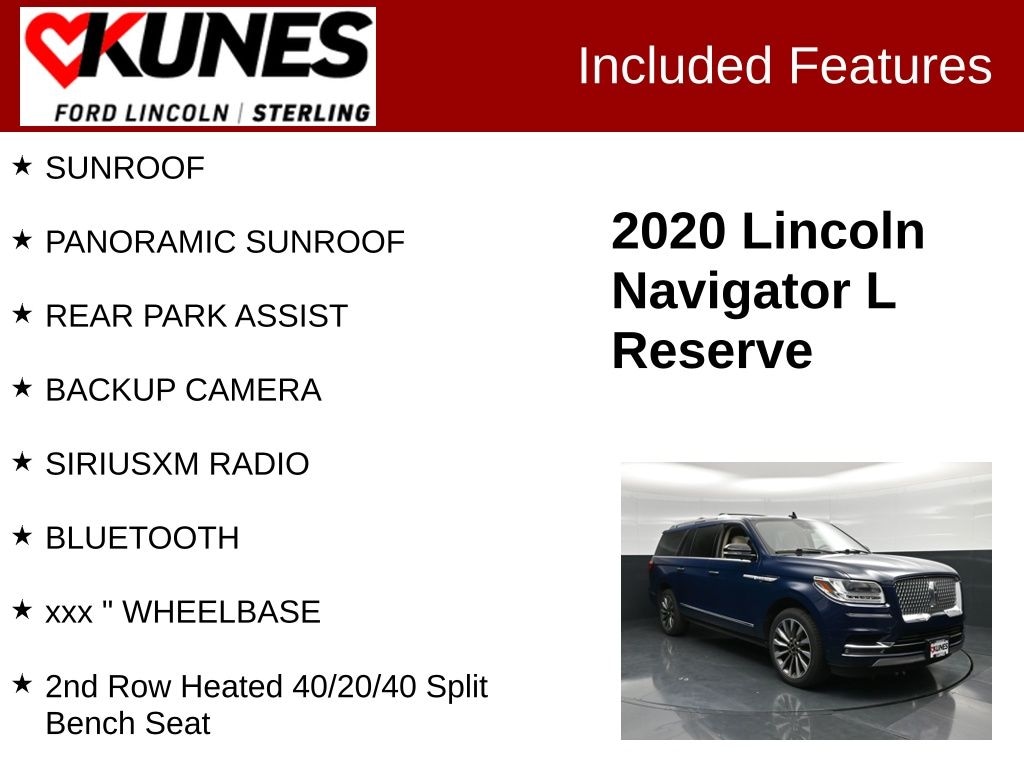 Certified 2020 Lincoln Navigator L Reserve SUV