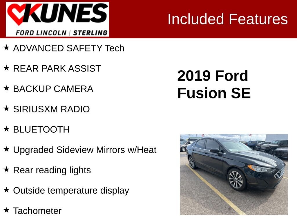 Used 2019 Ford Fusion SE Sedan