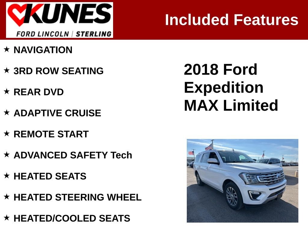 Used 2018 Ford Expedition Max Limited SUV