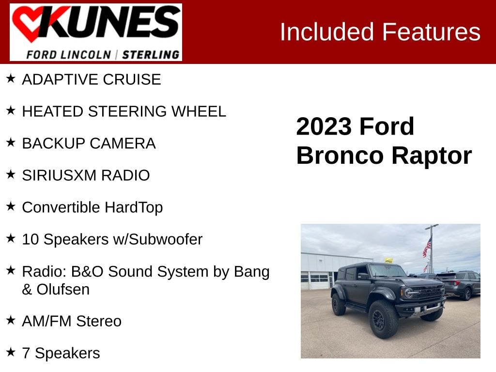 Used 2023 Ford Bronco Raptor SUV