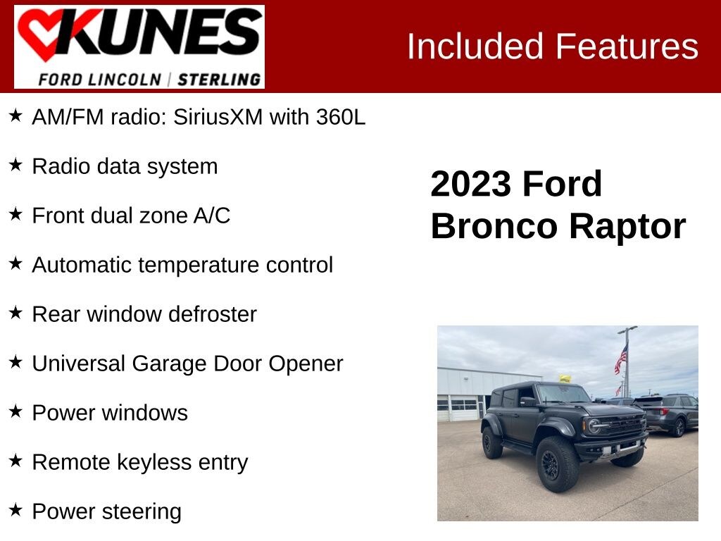 Used 2023 Ford Bronco Raptor SUV