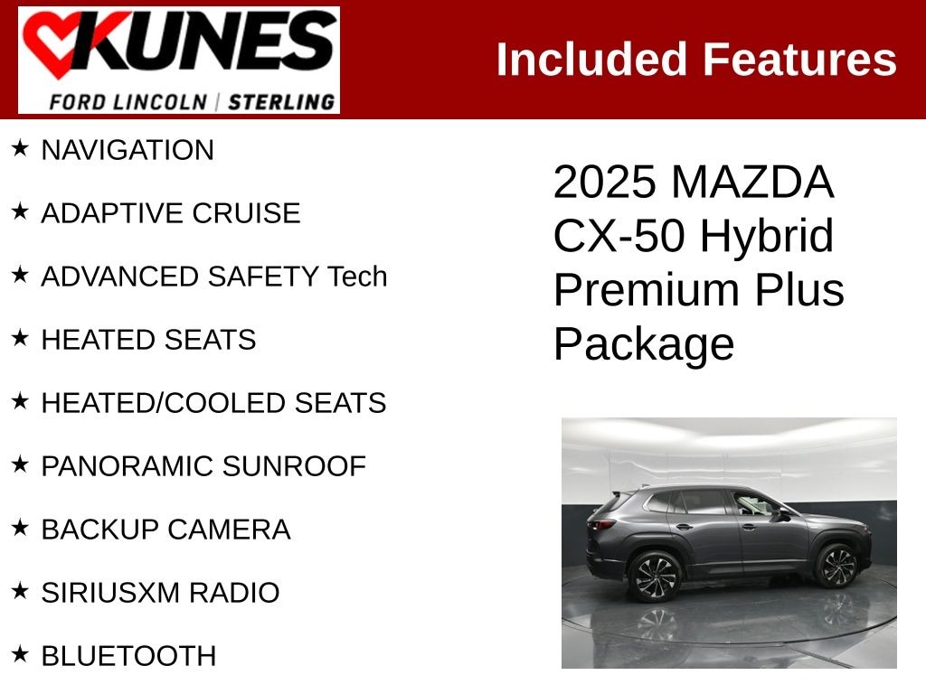 Certified 2025 Mazda CX-50 Hybrid Premium Plus Package SUV