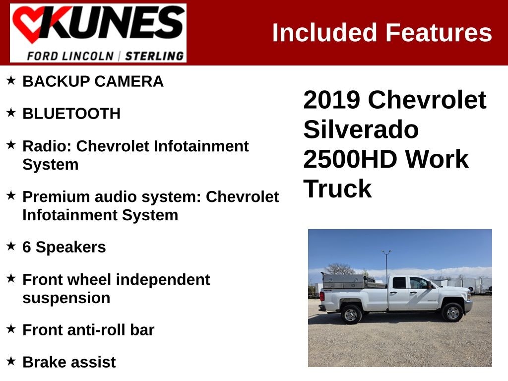 Used 2019 Chevrolet Silverado 2500HD WT Truck Double Cab