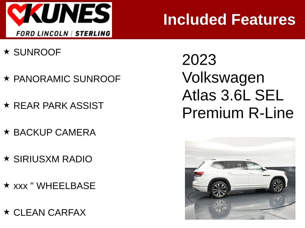 Certified 2023 Volkswagen Atlas 3.6L V6 SEL Premium R-Line SUV