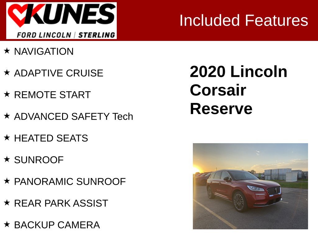 Used 2020 Lincoln Corsair Reserve SUV