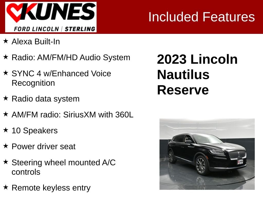 Used 2023 Lincoln Nautilus Reserve SUV