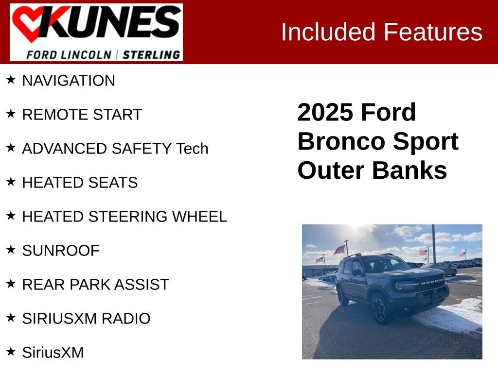 Used 2025 Ford Bronco Sport Outer Banks SUV