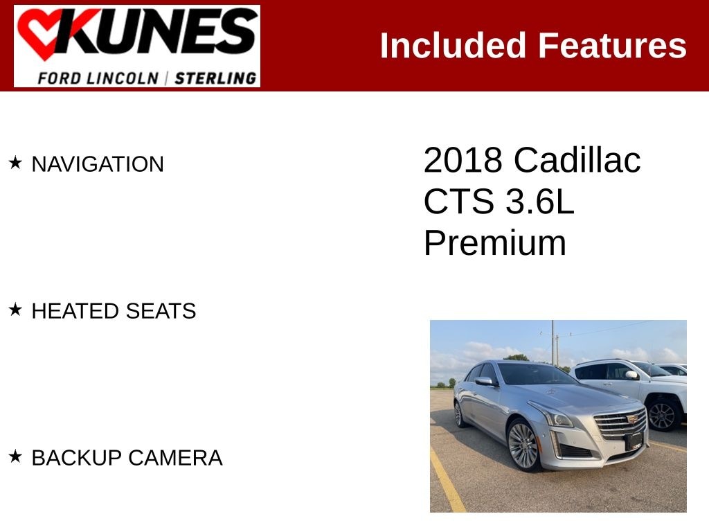Certified 2018 CADILLAC CTS 3.6L Premium Luxury Sedan
