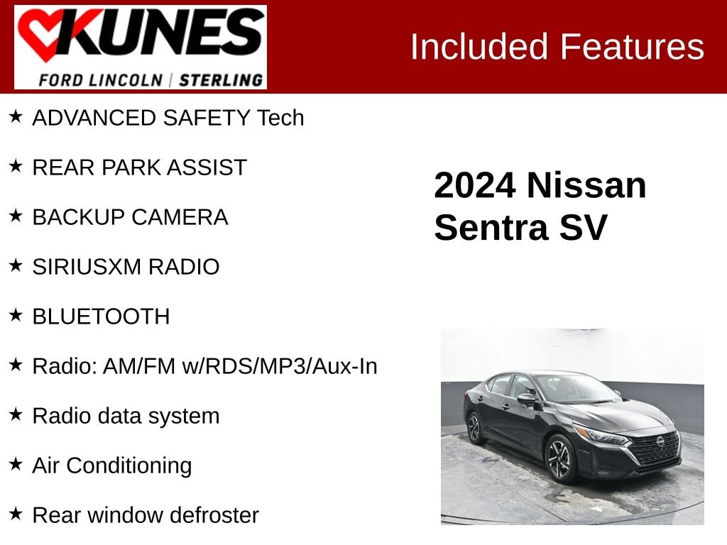 Used 2024 Nissan Sentra SV Sedan
