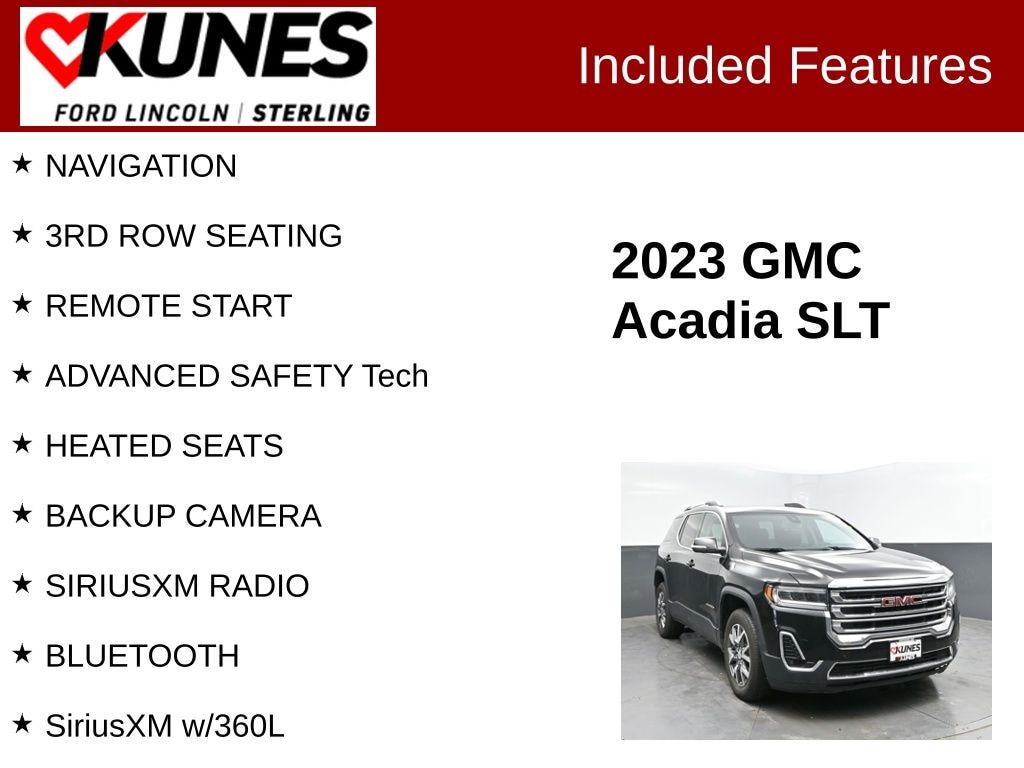 Certified 2023 GMC Acadia SLT SUV