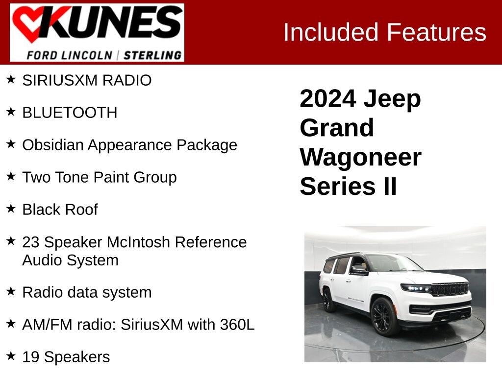 Certified 2024 Jeep Grand Wagoneer Series II SUV