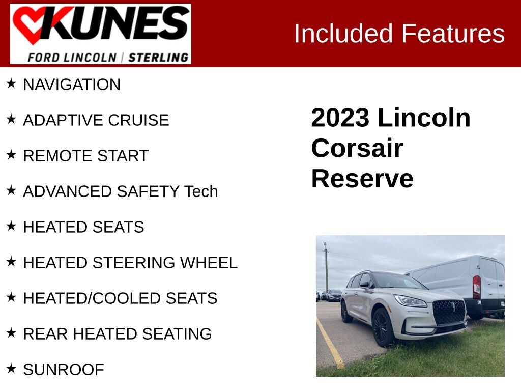 Certified 2023 Lincoln Corsair Reserve SUV