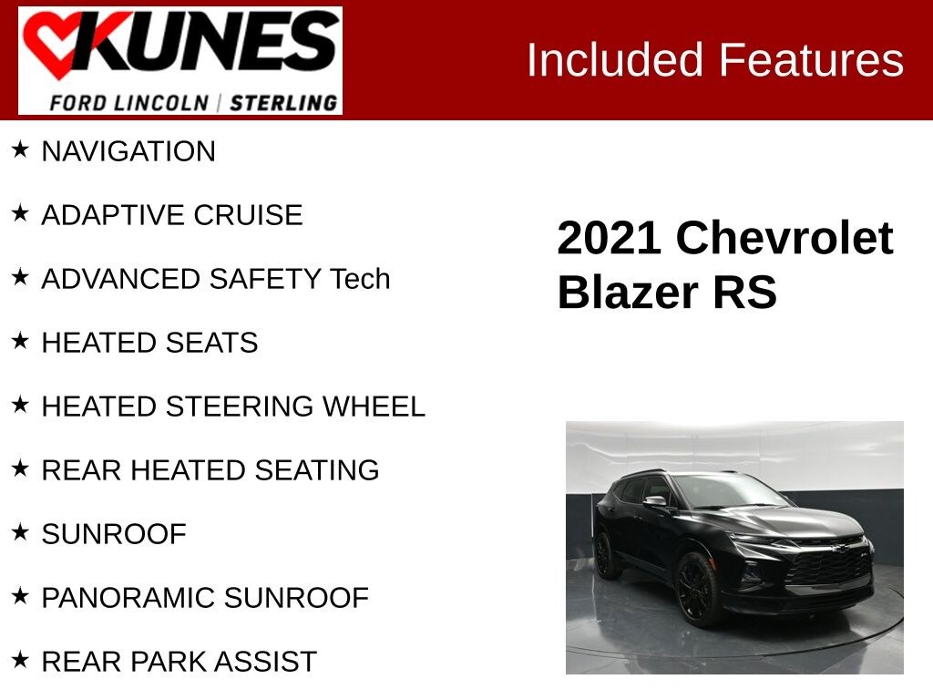 Used 2021 Chevrolet Blazer RS SUV