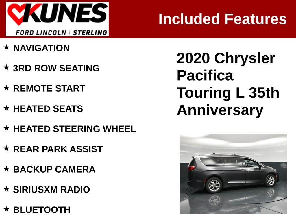 Used 2020 Chrysler Pacifica Touring L Van Passenger Van