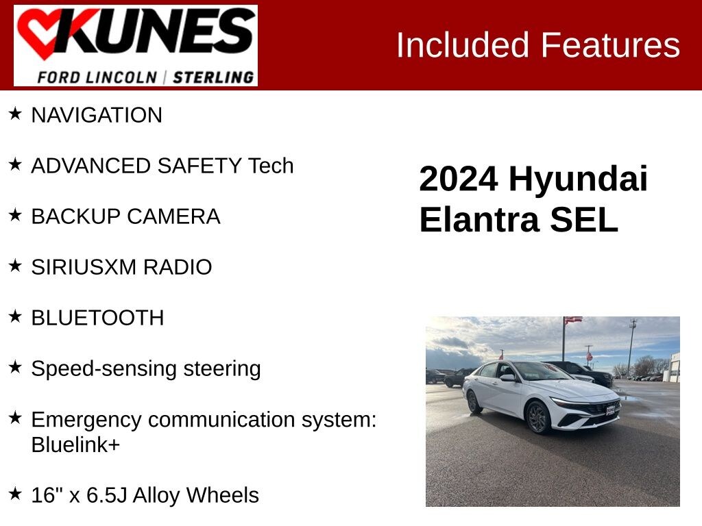 Used 2024 Hyundai Elantra SEL Sedan