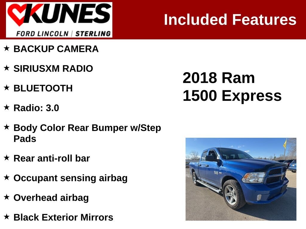 Used 2018 Ram 1500 Tradesman Truck Quad Cab