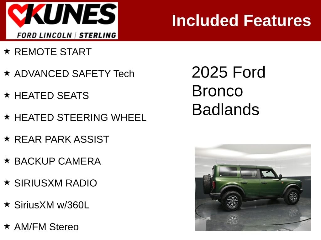 Certified 2025 Ford Bronco Badlands SUV