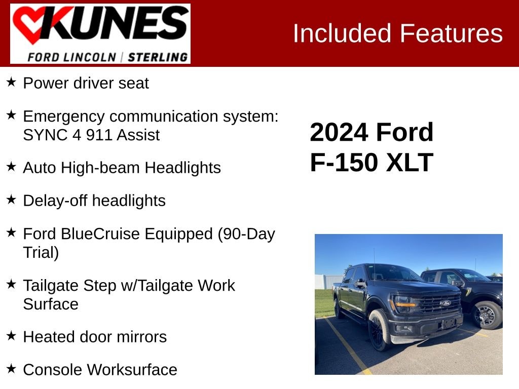 Used 2024 Ford F-150 XLT Truck SuperCrew Cab