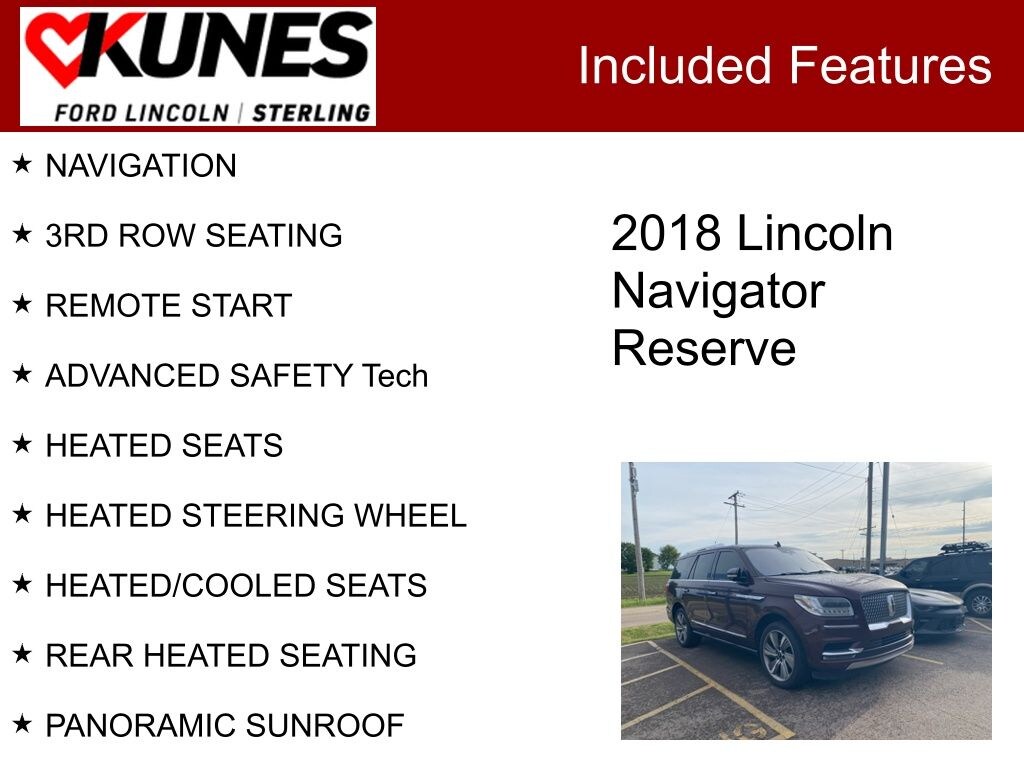 Certified 2018 Lincoln Navigator Reserve SUV