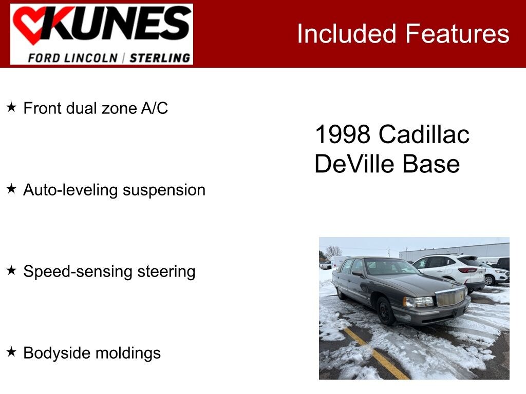 Used 1998 CADILLAC DeVille Base Sedan