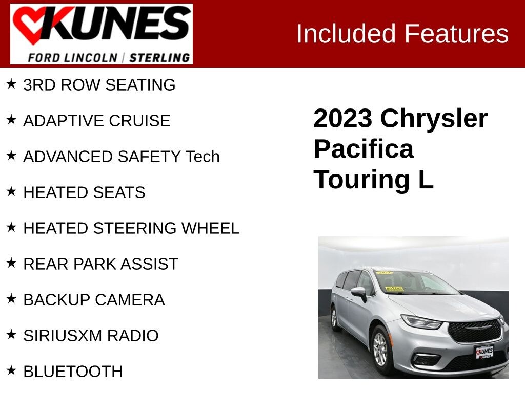 Used 2023 Chrysler Pacifica Touring L Van Passenger Van