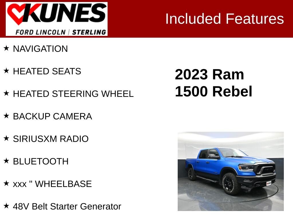 Used 2023 Ram 1500 Rebel Truck Crew Cab