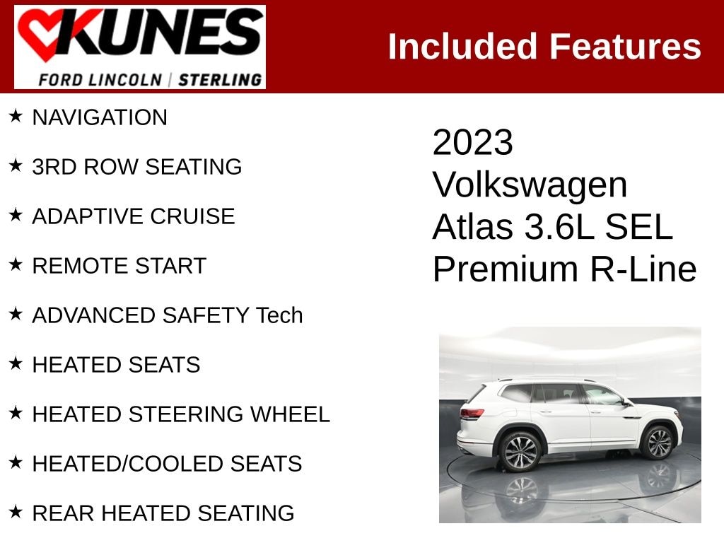 Certified 2023 Volkswagen Atlas 3.6L V6 SEL Premium R-Line SUV