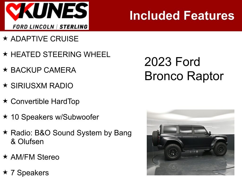 Used 2023 Ford Bronco Raptor SUV