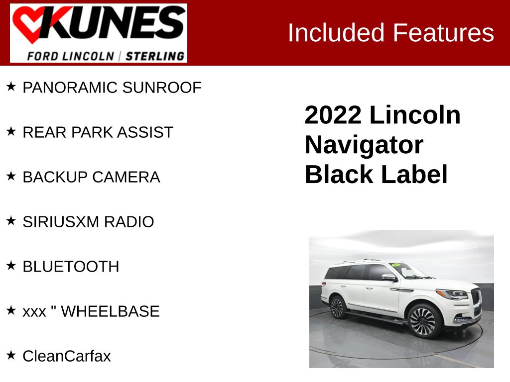 Used 2022 Lincoln Navigator Black Label SUV