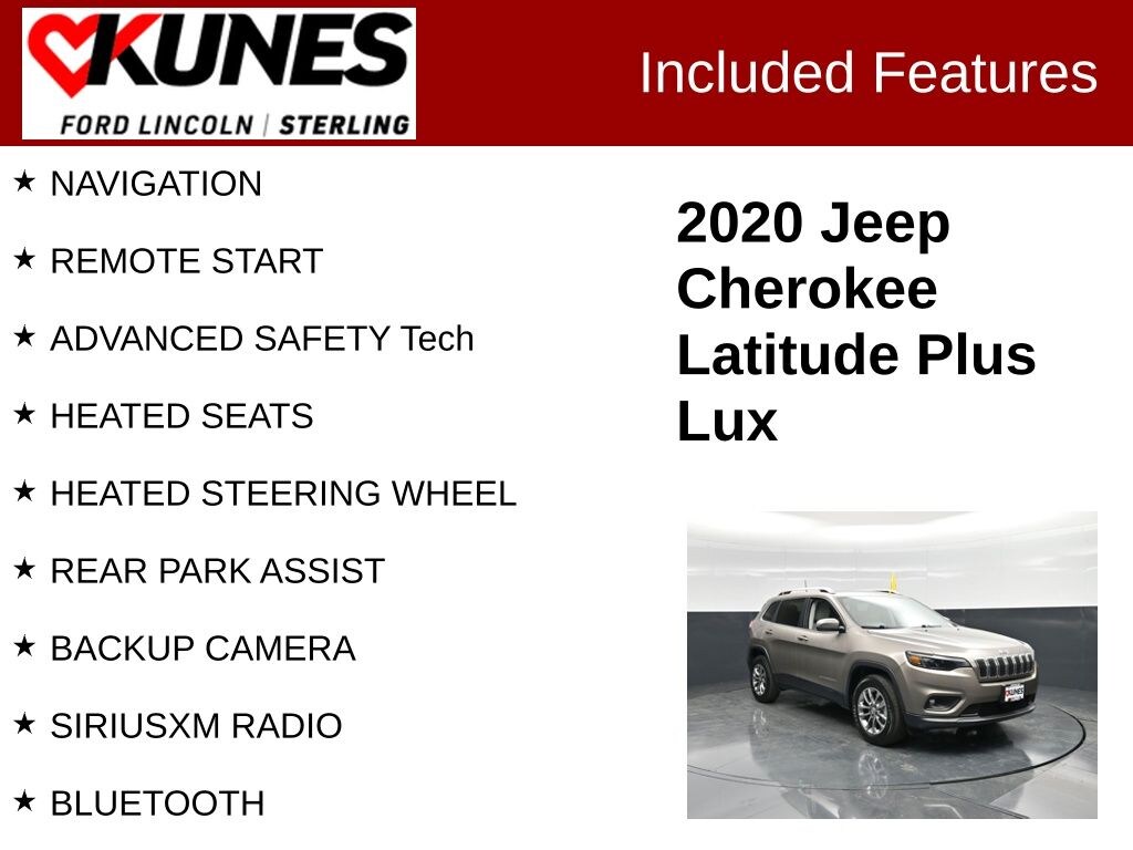 Used 2020 Jeep Cherokee Latitude Plus SUV