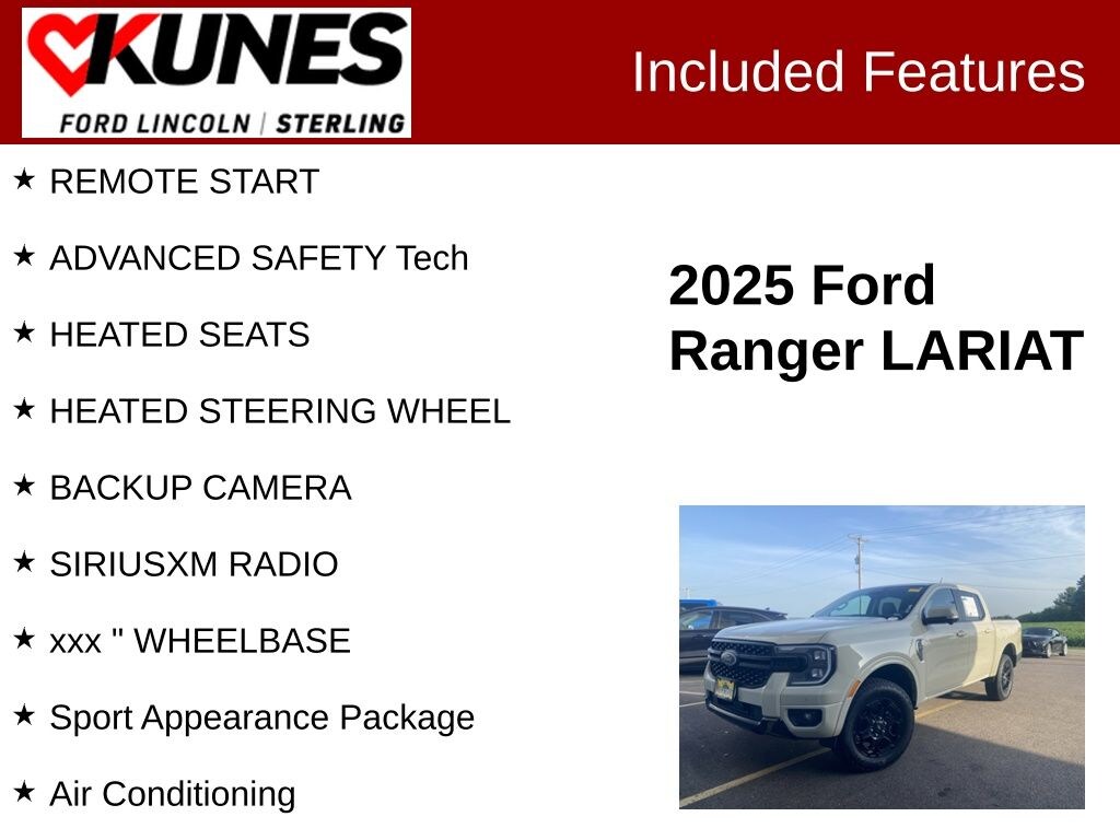 Used 2025 Ford Ranger Lariat Truck SuperCrew