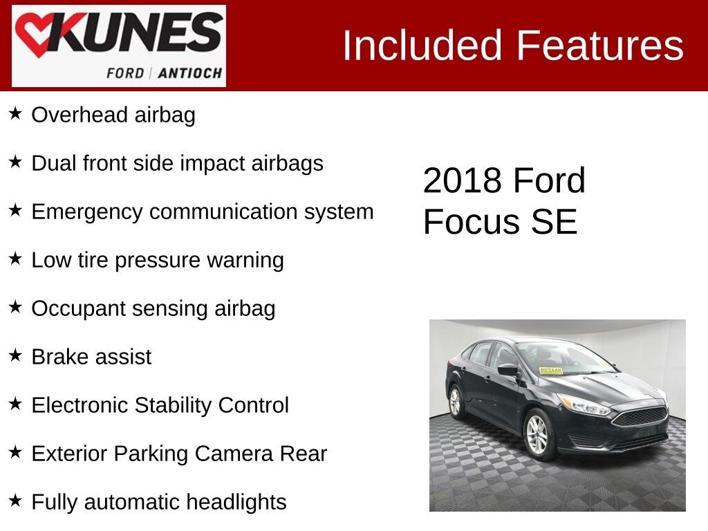 Used 2018 Ford Focus SE Sedan