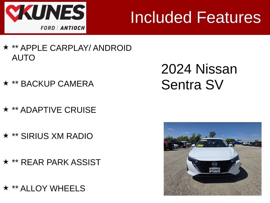 Certified 2024 Nissan Sentra SV Sedan