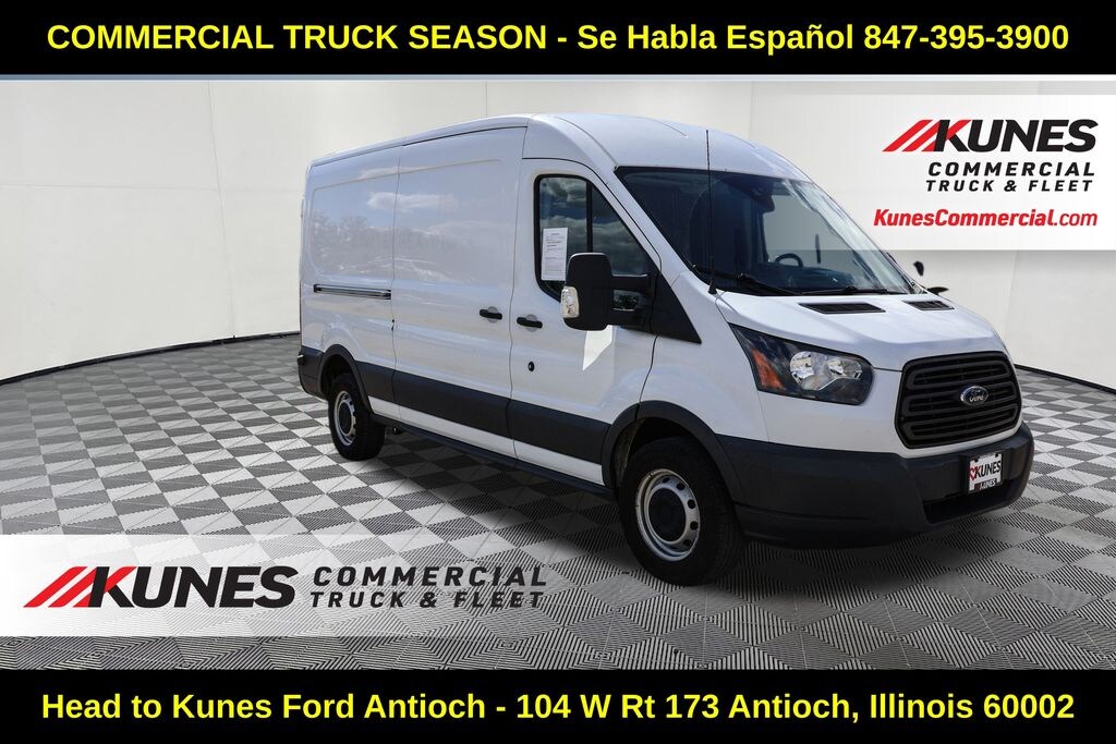 Used 2017 Ford Transit-250 w/Sliding Pass-Side Cargo-Door Van Medium Roof Cargo Van