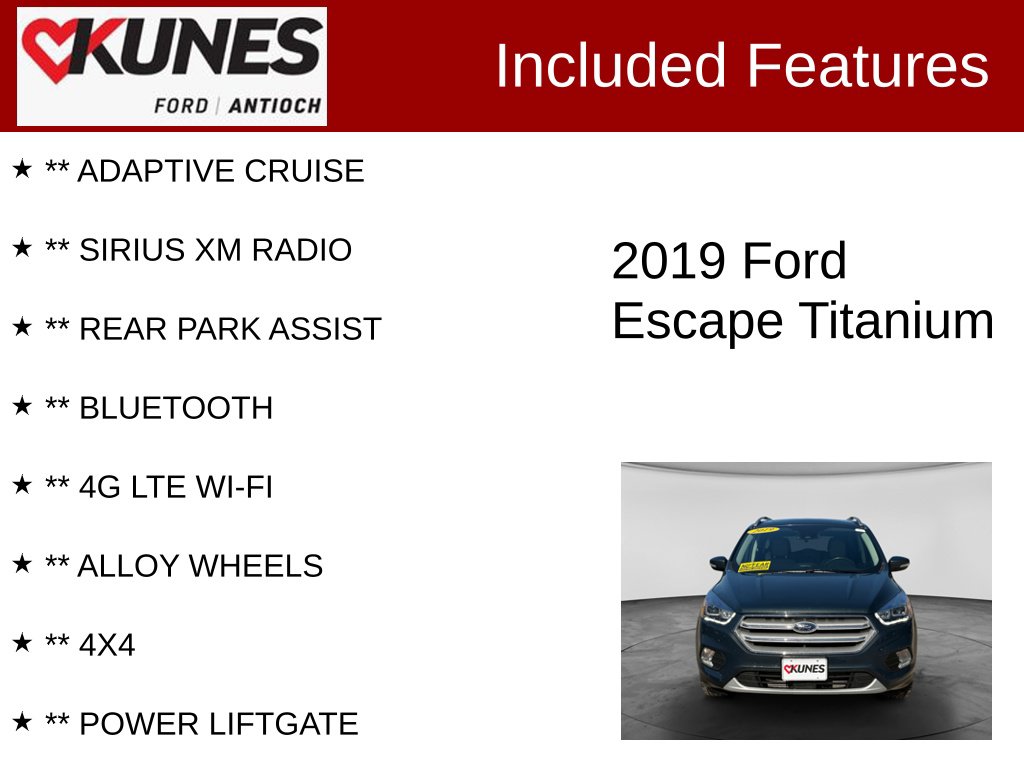 Used 2019 Ford Escape Titanium SUV
