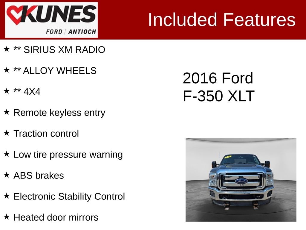Used 2016 Ford F-350 Truck Crew Cab